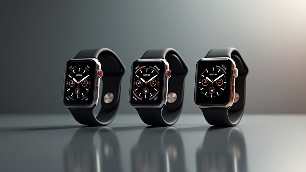 porównanie inteligentnych zegarków Apple