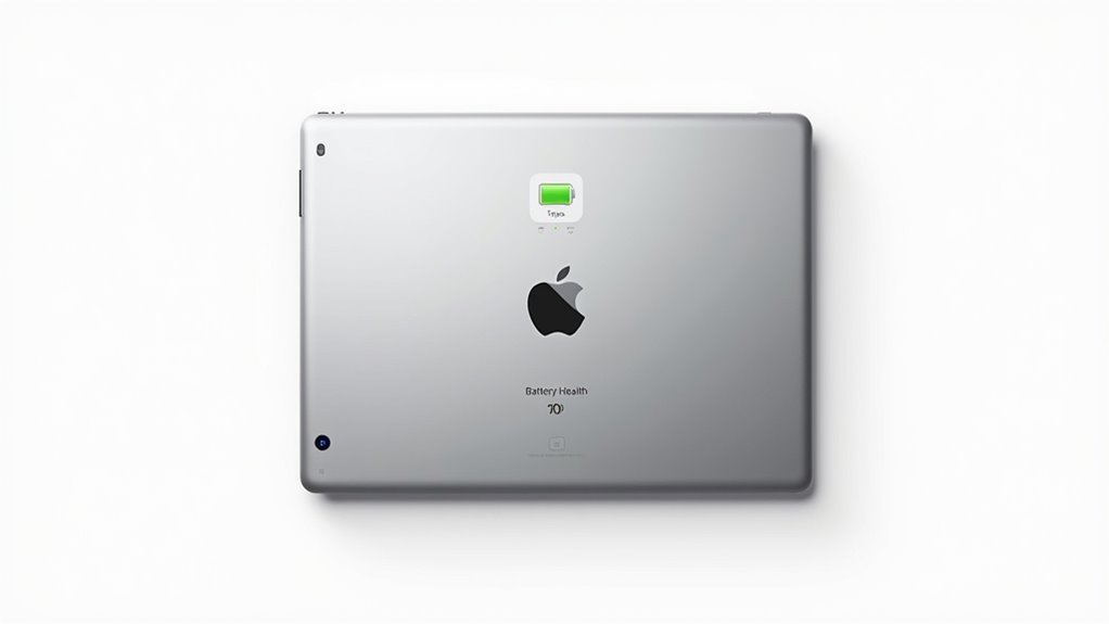 ustawienia stanu baterii ipad