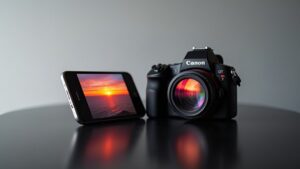 porównaj zdjęcia z iPhone'a i aparatu DSLR