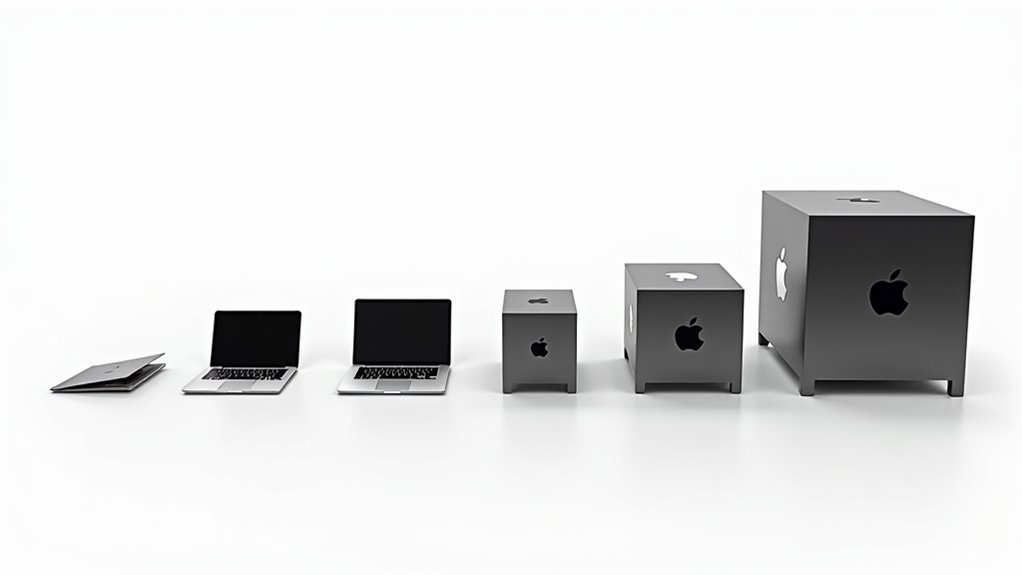 porównanie procesorów serii Apple M