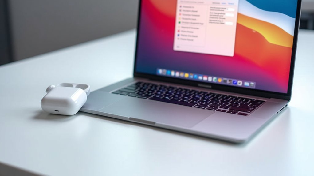 konfigurowanie ustawień AirPods na MacBooku