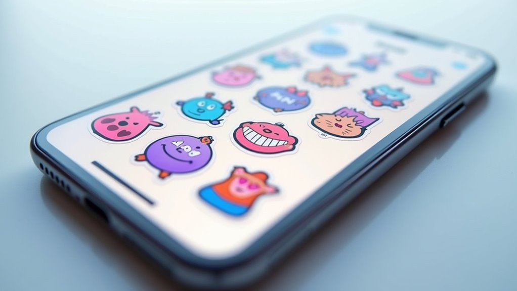używanie naklejek memoji w wiadomościach