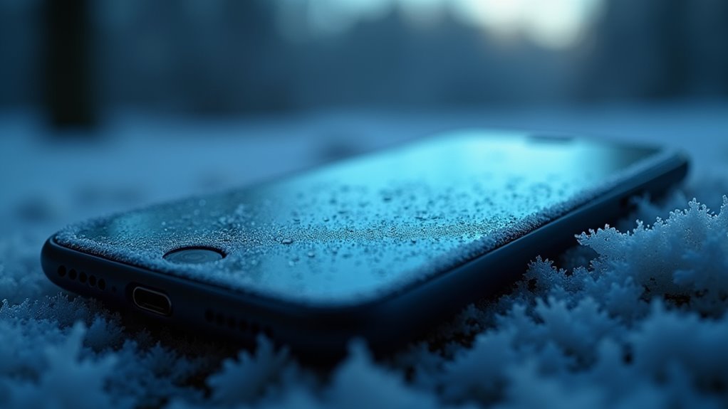 zimno bezpiecznie rozładowuje napięcie baterii iPhone'a