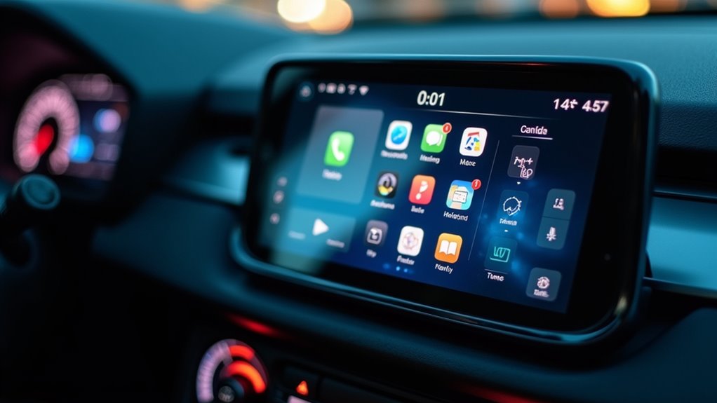 lustro ekran telefon aplikacje pokładowe